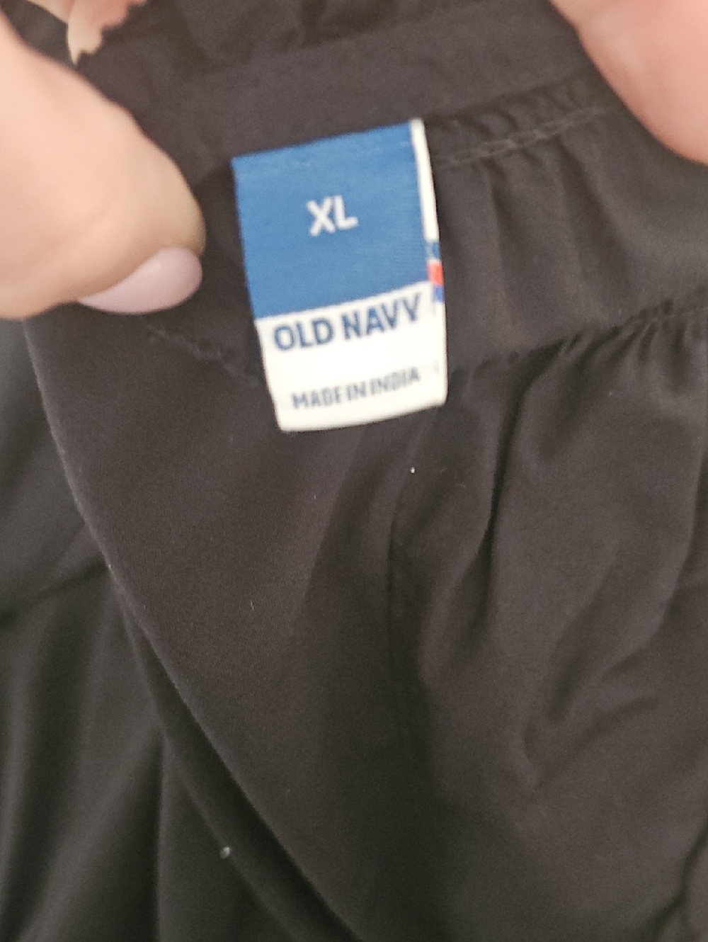 Old Navy Black Ruffle Sleeve Peasant Top - Picture 3 of 3